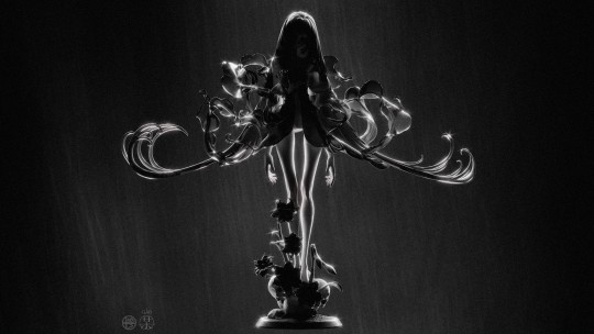 麝香百合渲染图