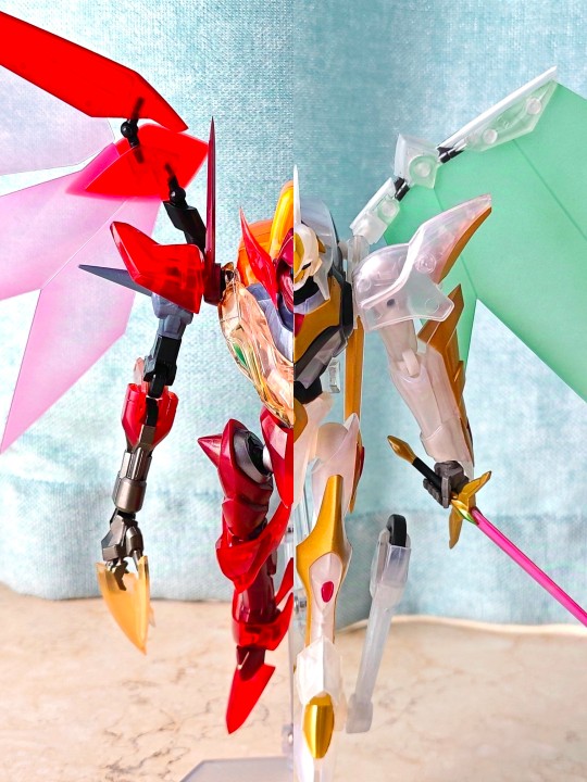 robot魂 兰斯洛特阿尔比昂&红莲圣天八极式 彩色透明ver.