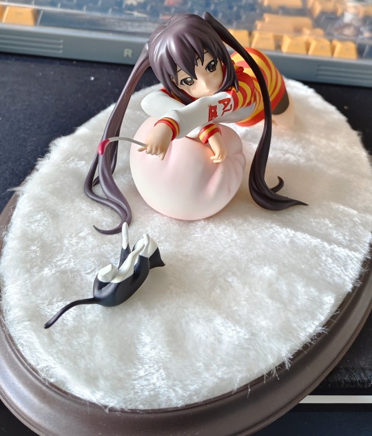 MF轻音少女中野梓逗猫手办