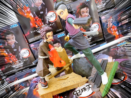 世嘉 Xross Link 鬼灭之刃 刀匠村篇 灶门炭治郎&不死川玄弥 大货实拍返图搬运