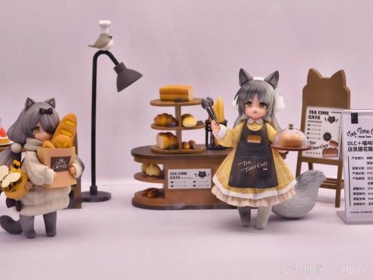 核糖 茶会猫系列 喵呜镇面包店 店员狸花猫&顾客英短猫