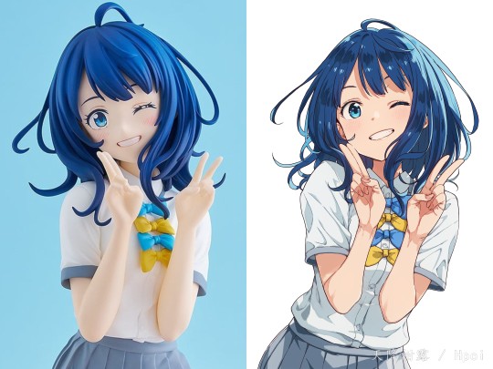 老八手办、动画、小说人设找不同