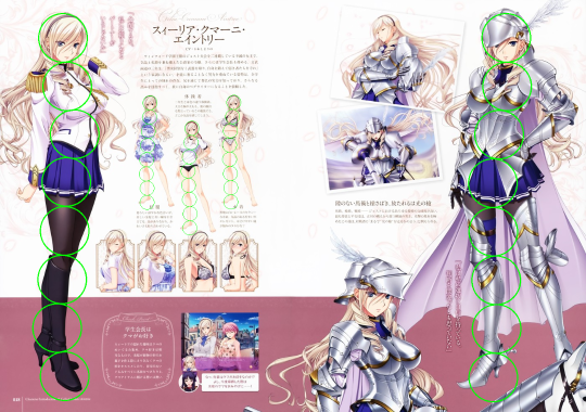 少女骑士物语 苏利亚 头身比例检证