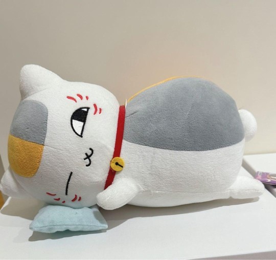 转载眼镜厂夏目友人帐晚安猫老师大毛绒景品