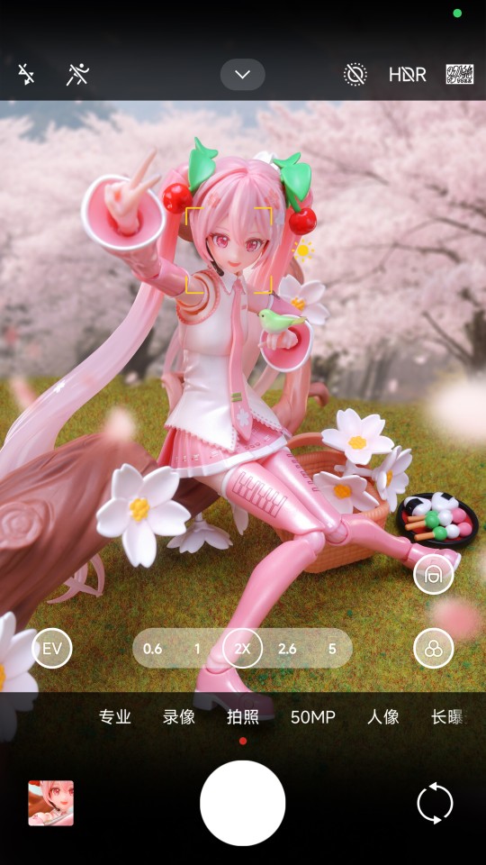 樱初音🌸拍得还蛮开心