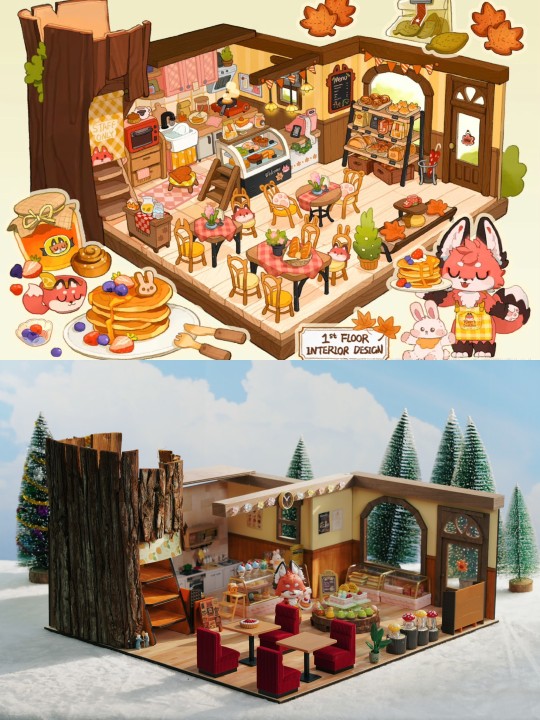 瑞温的甜品店 （还原度只有40(ᇂ_ᇂ|||)）