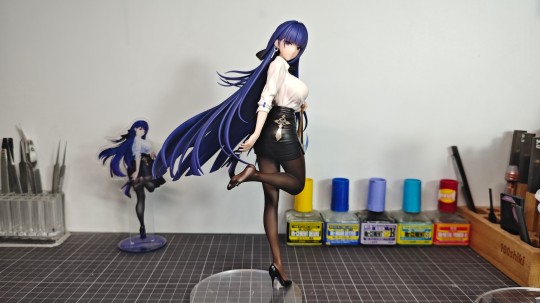 雷电芽衣OL 1/7GK白模涂装记录