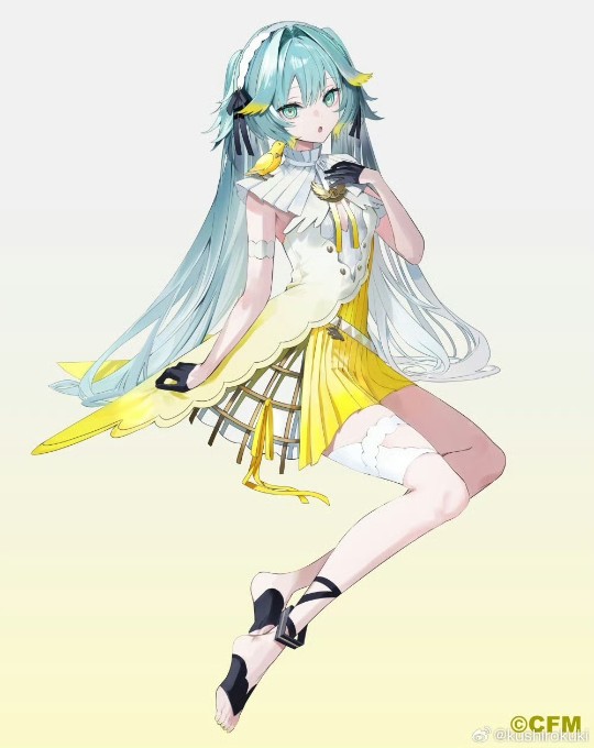 初音未来 金丝雀 泡面压 原画