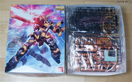 大龙板件/盒子图 MG 1/100 机动战士高达UC RX-0 独角兽高达2号机 报丧女妖