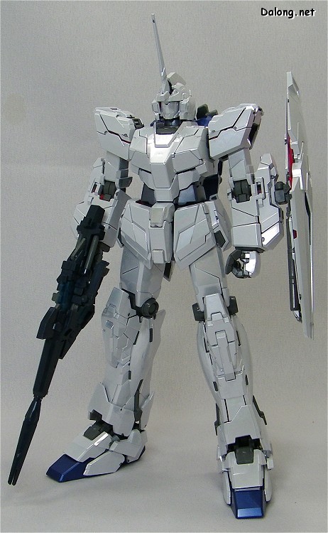 大龙评测 MG 1/100 机动战士高达UC  RX-0 独角兽高达 Ver. Ka, Titanium Finish