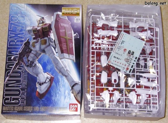 大龙板件/盒子图 MG 机动战士高达 RX-78-2 高达&FF-X7 核心战机 10th Anniversary