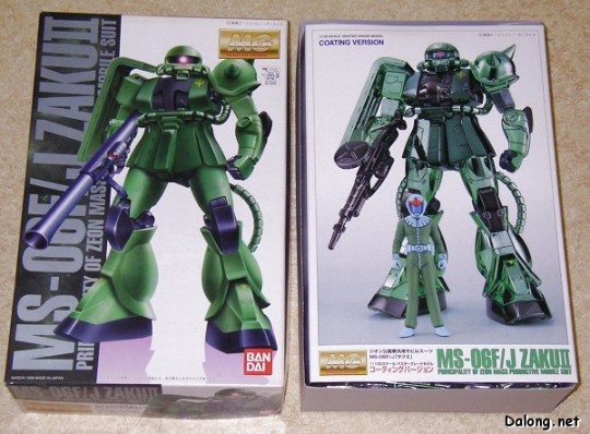 大龙板件/盒子图 MG 机动战士高达 MS-06J 陆战型扎古II  & MS-06F 扎古II Coating Ver.