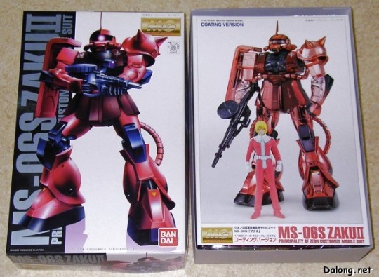 大龙板件/盒子图 MG 机动战士高达 MS-06S指挥官用扎古II 夏亚・阿兹纳布尔机 Coating ver.