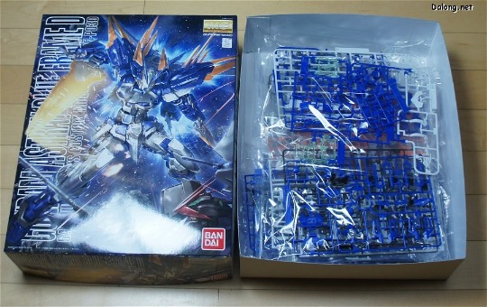 大龙板件/盒子图 MG 1/100 机动战士高达SEED DESTINY ASTRAY BMBF-P03D 异端高达蓝色机D型