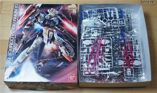 大龙板件/盒子图 MG 1/100 机动战士高达AGE  AGE-2DB 高达 AGE-2 双枪型