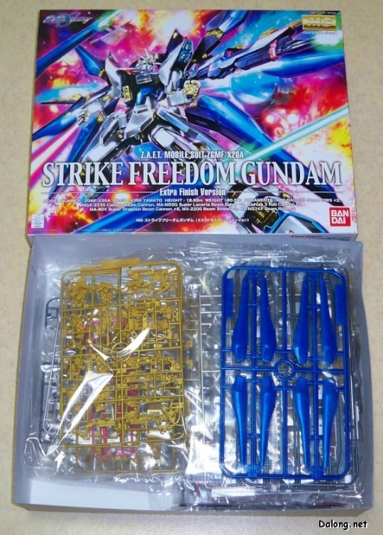 大龙板件/盒子图 MG 机动战士高达SEED DESTINY ZGMF-X20A 强袭自由高达 Extra Finish Ver.