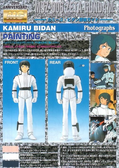 大龙说明书 MG 1/100 机动战士Z高达 MSZ-006 Z高达（Coating ver.）
