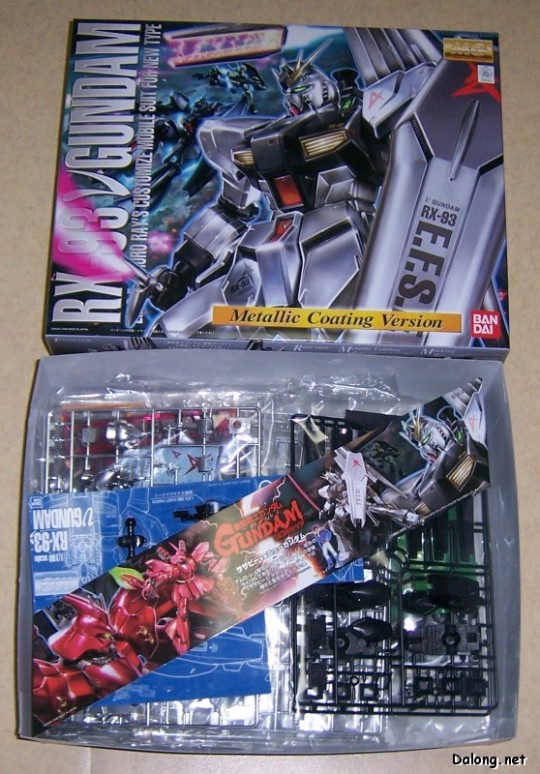 大龙板件/盒子图 MG 1/100 机动战士高达 逆袭的夏亚  RX-93 ν高达 Metallic Coating Ver.