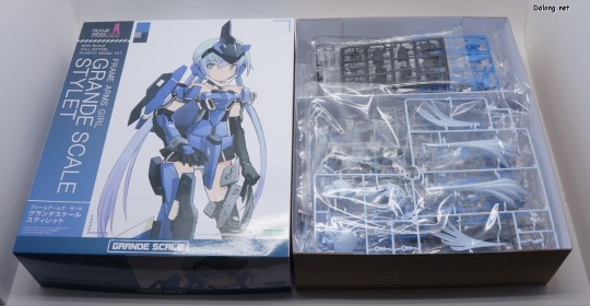 大龙板件/盒子图 机甲少女 大比例 短剑