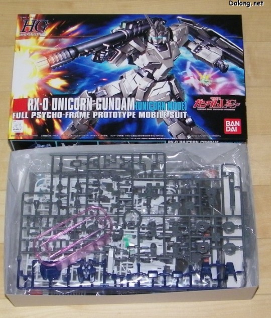 大龙板件/盒子图 HGUC#101 RX-0 独角兽高达 Unicorn Mode