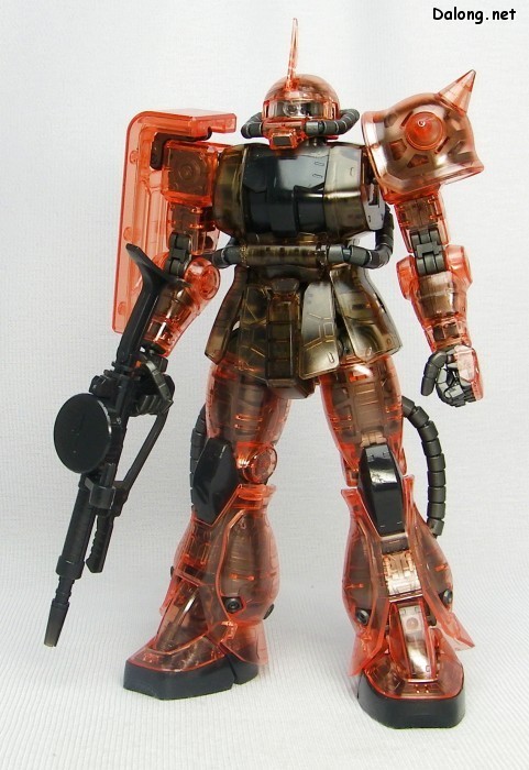 大龙评测 MG 机动战士高达 MS-06S指挥官用扎古II 夏亚・阿兹纳布尔机 Clear Color ver.
