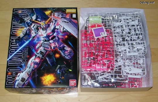 大龙板件/盒子图 MG 机动战士高达UC  RX-0 独角兽高达 OVA Ver.