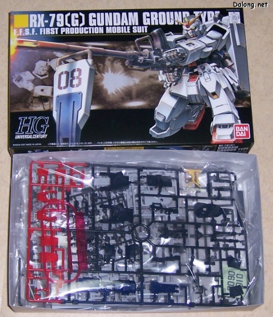 大龙板件/盒子图 HGUC 机动战士高达 第08MS小队 RX-79(G)陆战型高达