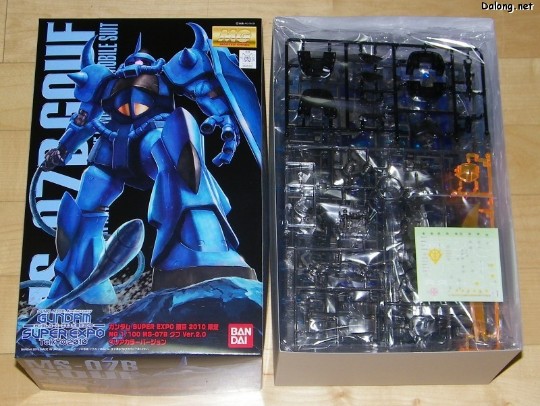 大龙板件/盒子图 MG 机动战士高达 MS-07B 老虎 Clear Color ver.