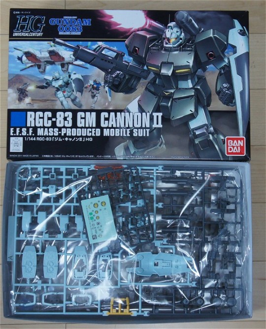 大龙板件/盒子图 HGUC 机动战士高达0083 星尘的回忆 RGC-83 吉姆加农II