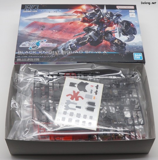 大龙板件/盒子图 HG  1/144  黑骑士小队 毁灭