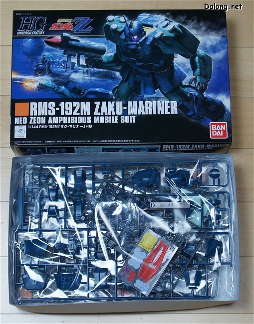 大龙板件/盒子图 HGUC 1/144  机动战士高达ZZ RMS-192M 水中型扎古