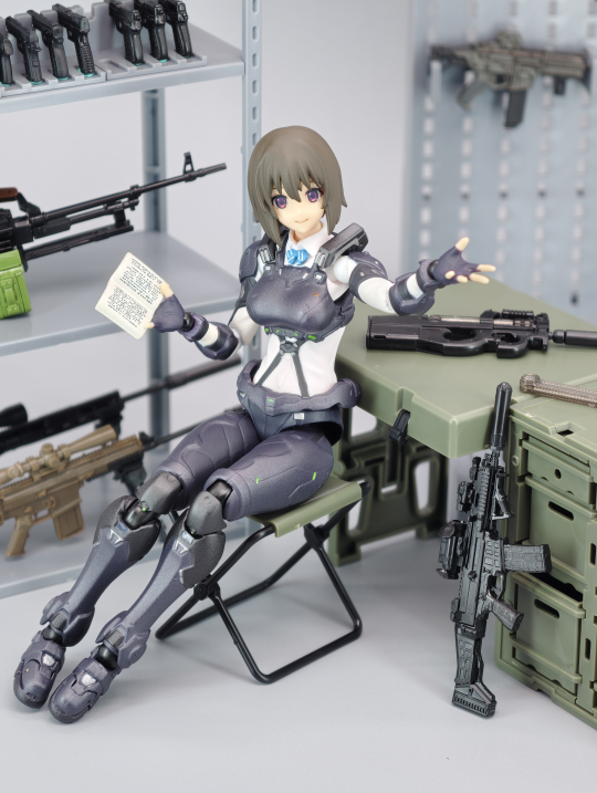 小军械库 1/12 BREN2、P90、武器架D