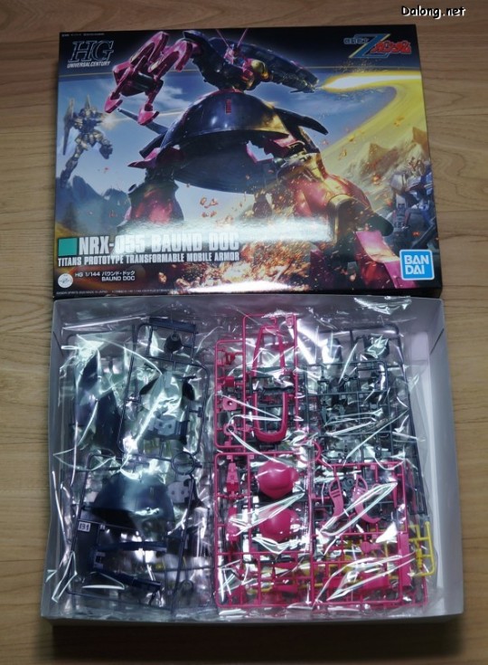大龙板件/盒子图 HGUC 机动战士高达Z NRX-055-2 猎犬2号机