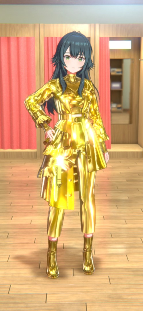 游戏内 月村手毬 -Stylish pose- 金色闪耀