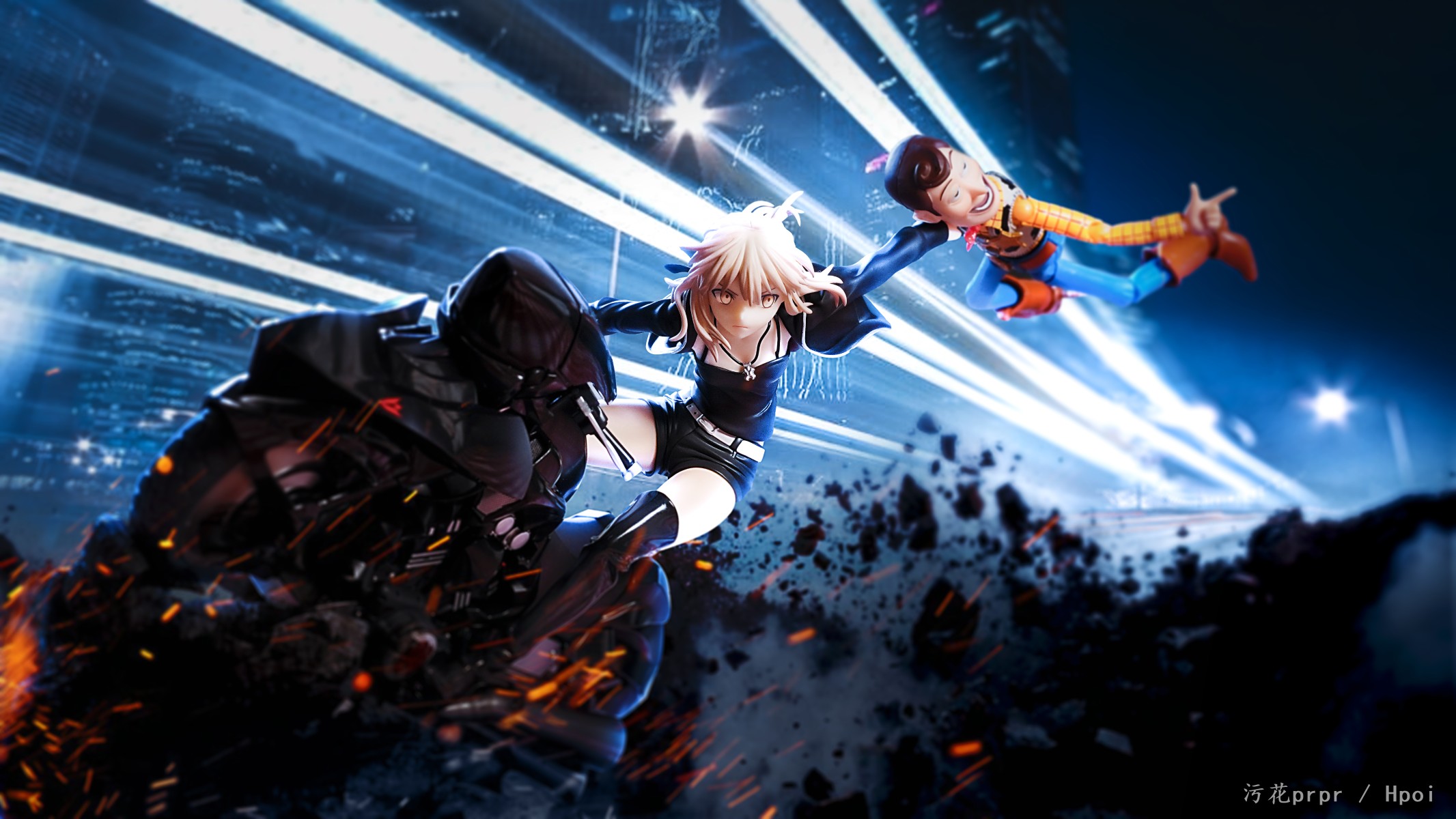 命运-冠位指定 剑士-阿尔托莉雅·潘德拉贡（Alter） 与 黑甲骑兵