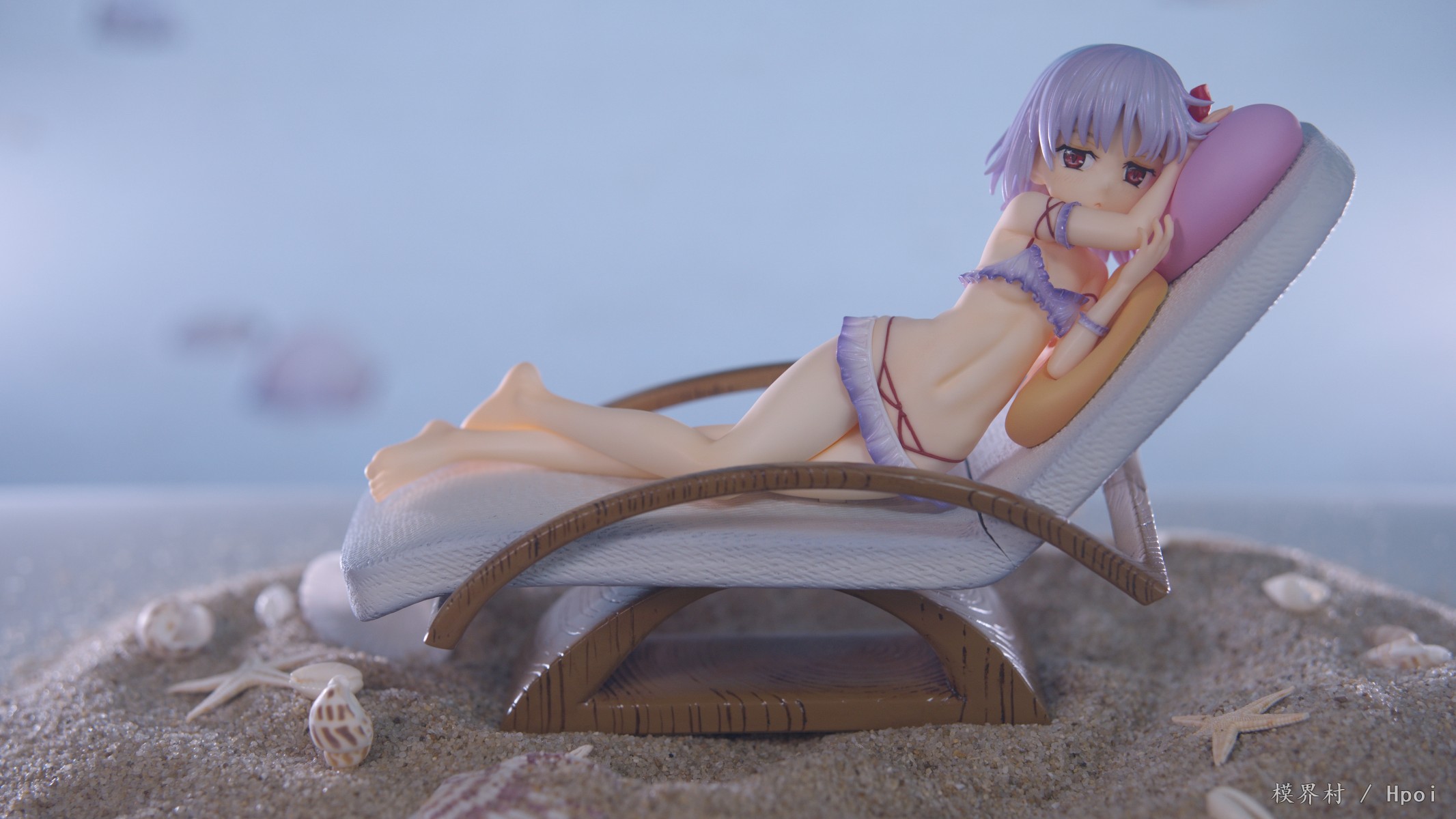 水着 伽摩 可爱的是沙滩椅