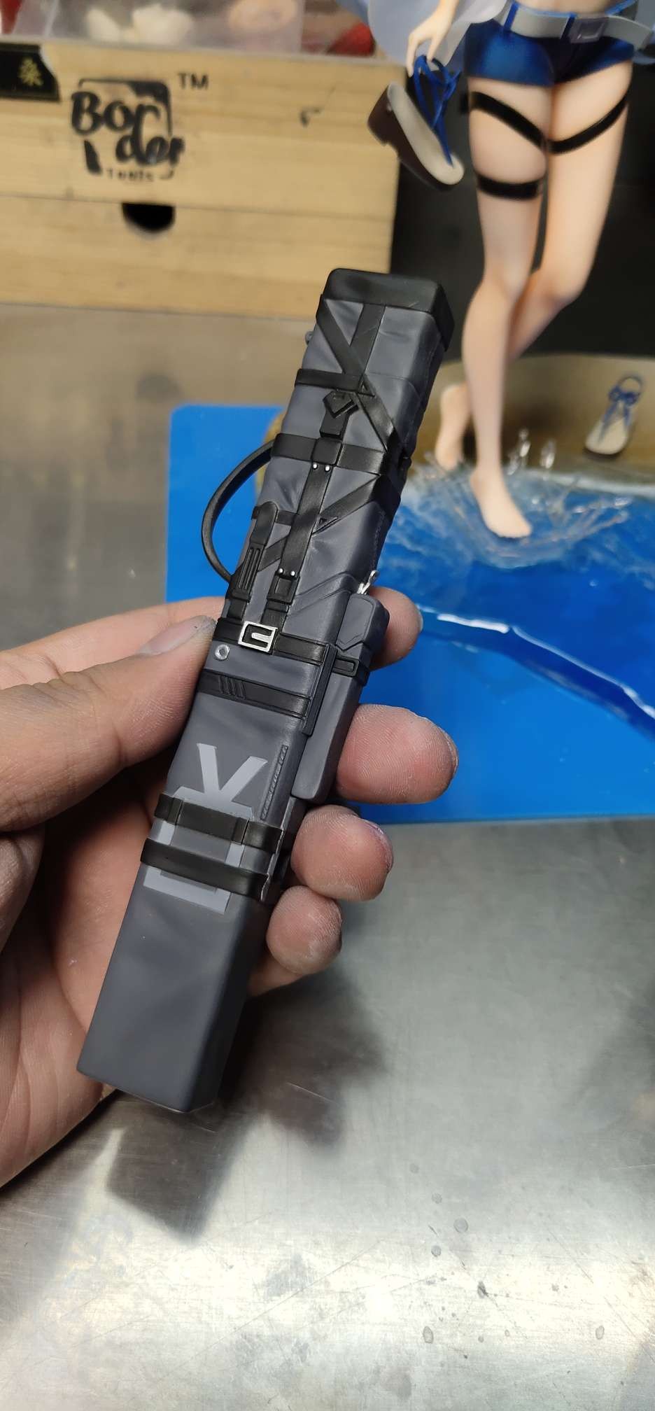 明日方舟 斯卡蒂白模涂装展示。