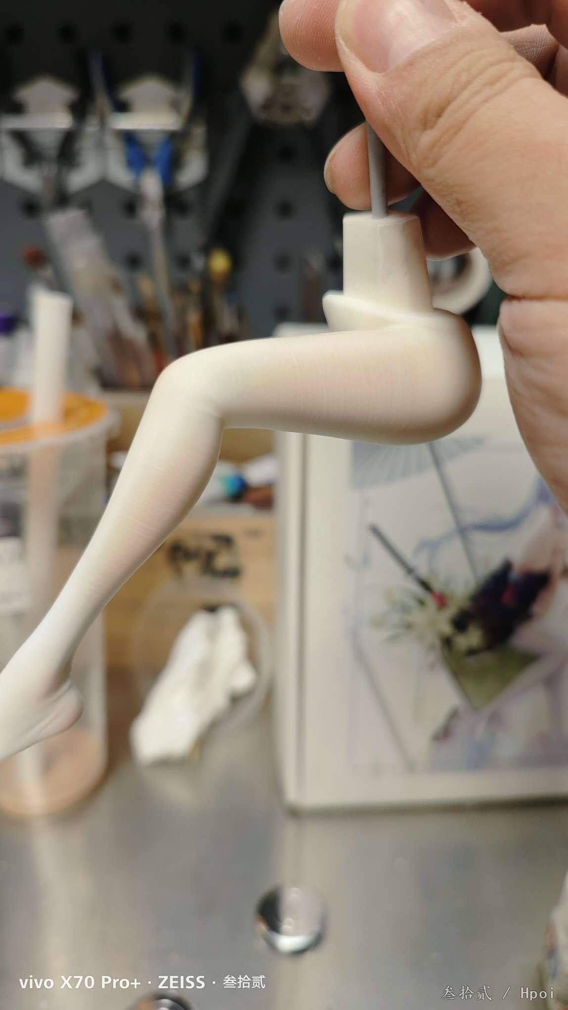神里绫华，白模涂装展示。