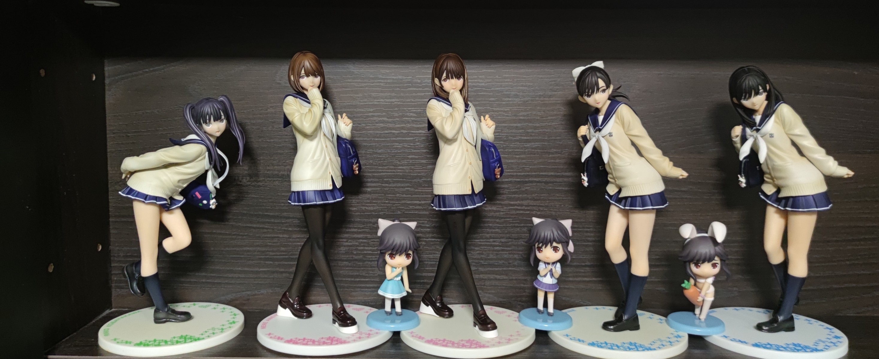 一番赏爱相随全球限定一百体 高岭爱花 姐崎宁宁 小早川凛子
收到咯！带回去和普通款一块摆