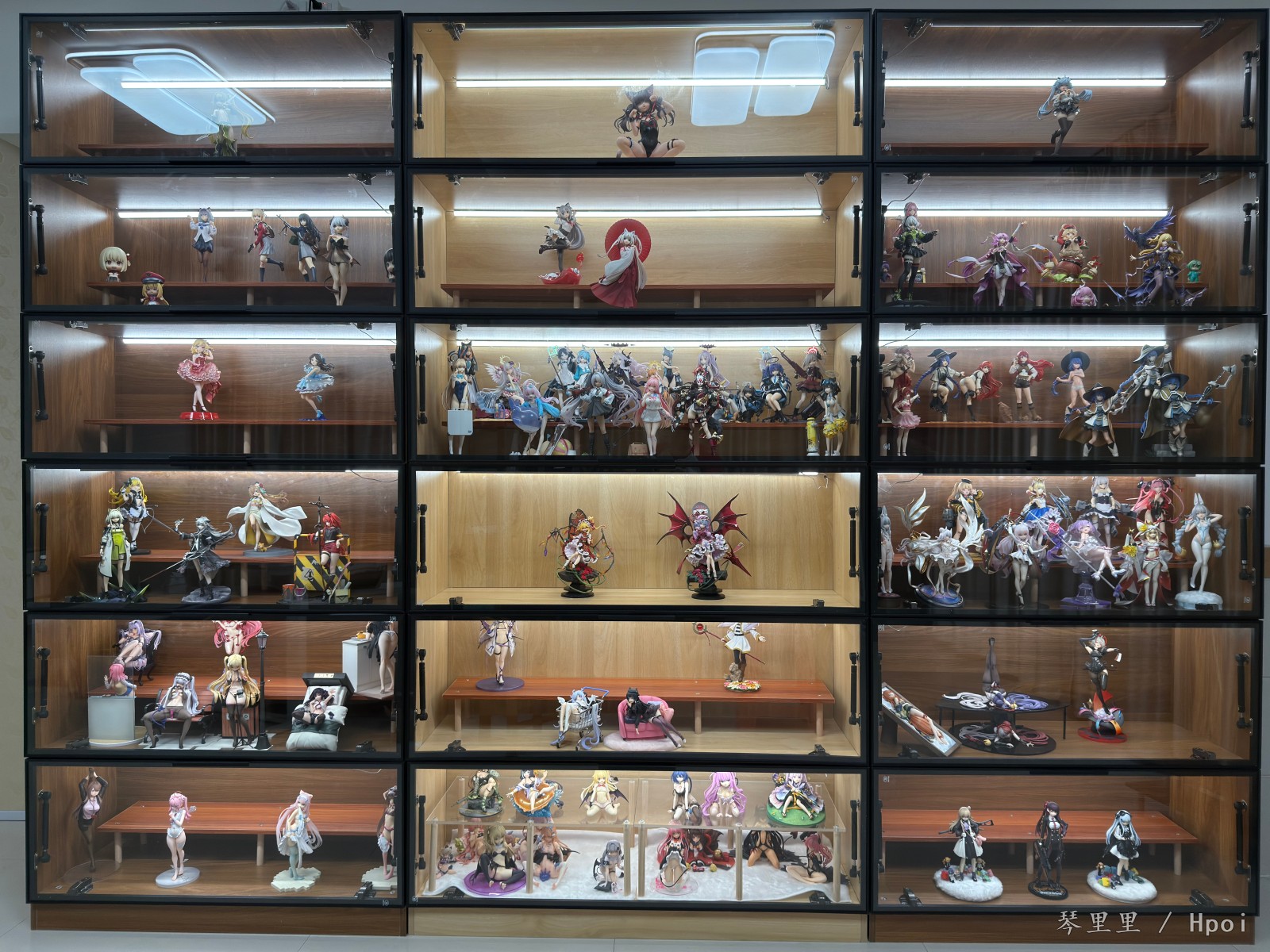 换了新柜子，可惜爱莉太高了放不进去