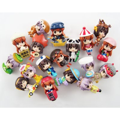 黏土人plus 凉宫春日的忧郁 コスプレ根付け＆チャーム第2弾