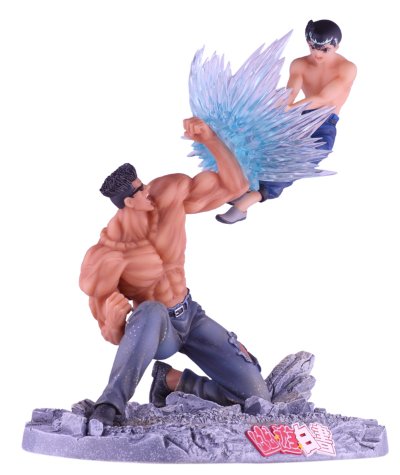 幽☆游☆白书 浦饭 幽助&戸愚吕弟 Fierce Battle Figure 