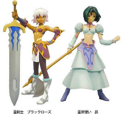 ドットハック・サイン ラバブルコレクション 第2弹 ブラックローズ＆スバル 2种套件