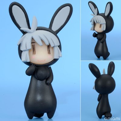 へっぽこ干支フィギュア ぽこうさ 黑 RESI-CARAT（塗装済み組立てキット）