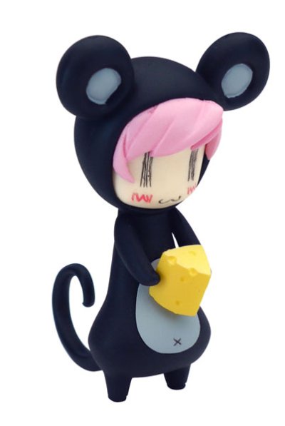 へっぽこ干支フィギュア ぽこね～/黑 RESI-CARAT（塗装済み組立てキット）