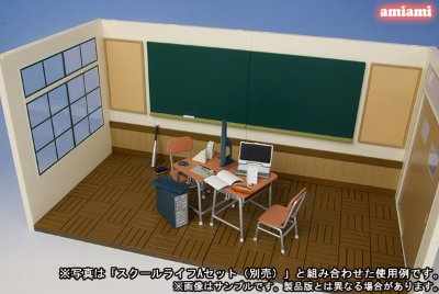 黏土人场景系列＃1 学校生活B套装（走廊侧）