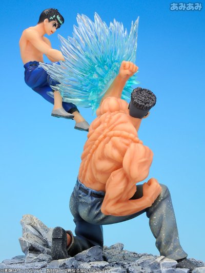 幽☆游☆白书 浦饭 幽助&戸愚吕弟 Fierce Battle Figure 