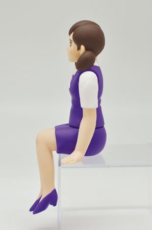 杯子上的缘子小姐 ソフビのフチ子 グレープ