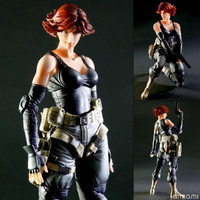 PlayArts改 メタルギアソリッド 梅丽尔・希尔弗伯 可动手办