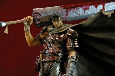 ベルセルク 盖兹 黑い剣士（PVC） 限定版 血しぶき彩色